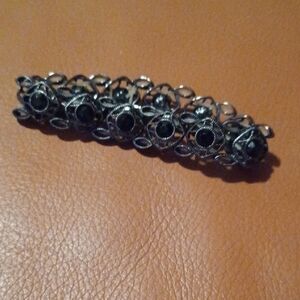 -- Gorgeous Black And Silver Bracelet.